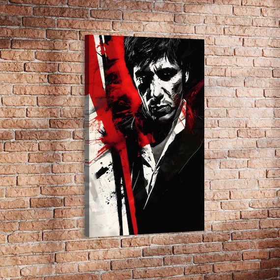 Tony Montana Canvas “grit and Grime” Scarface | Canvas Wall Art