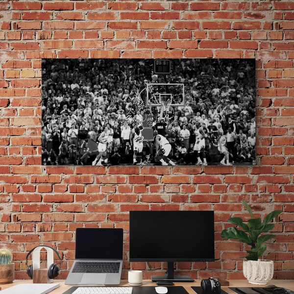 Michael Jordan Last Shot Canvas Etsy