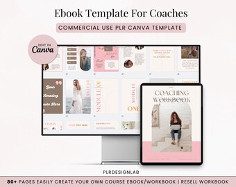 Canva Ebook Template: Course Workbook for Coaches (PLR)