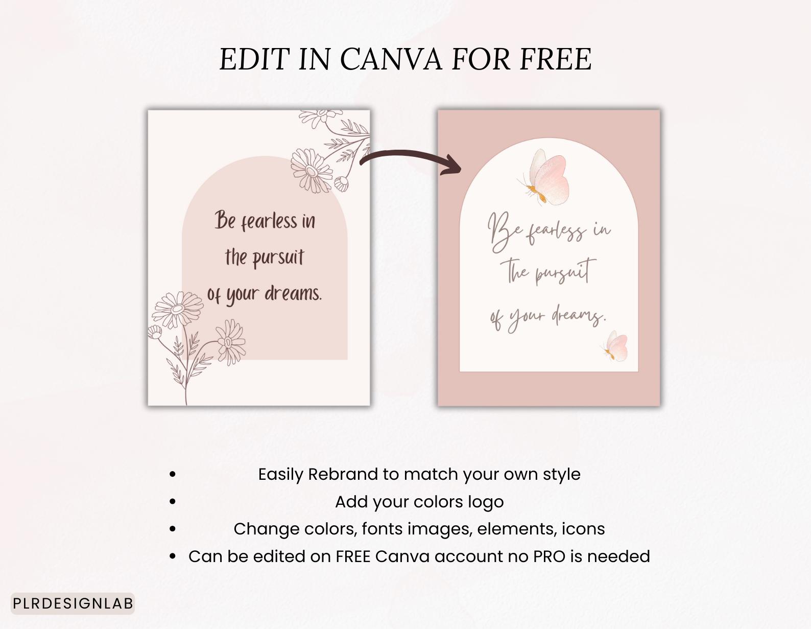 Editable Affirmation Card Deck Canva Template, Self-care & Motivation ...