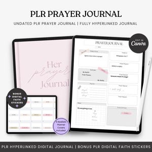 PLRデジタル祈り日記｜聖書研究、信仰ステッカー（Canva）