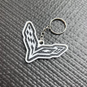 Corvette Keychain, Corvette Stingray, C8 Corvette, Chevy Corvette, Corvette Logo, C7 Corvette, Classic Corvette, Car Keychain, Car Gift