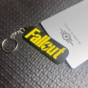 Fallout Keychain, Video Game Keychain, Vault-Tec Industries, Fallout 3, Fallout 4, Pipboy, Fallout TV Series, Fallout Accessories, Gaming
