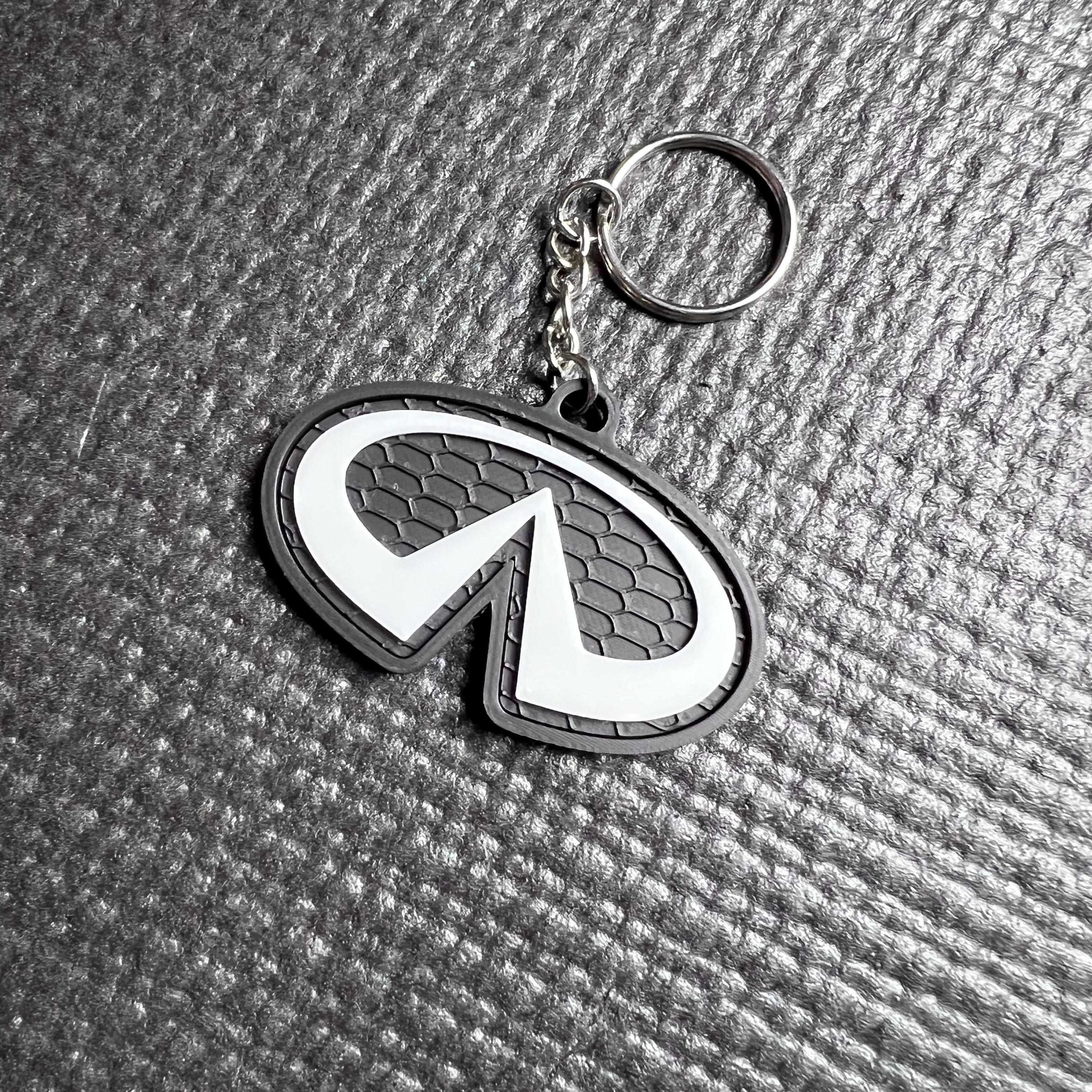 Car Keychain Infiniti Lanyard Car Key Case Zinc Alloy Leather TPU