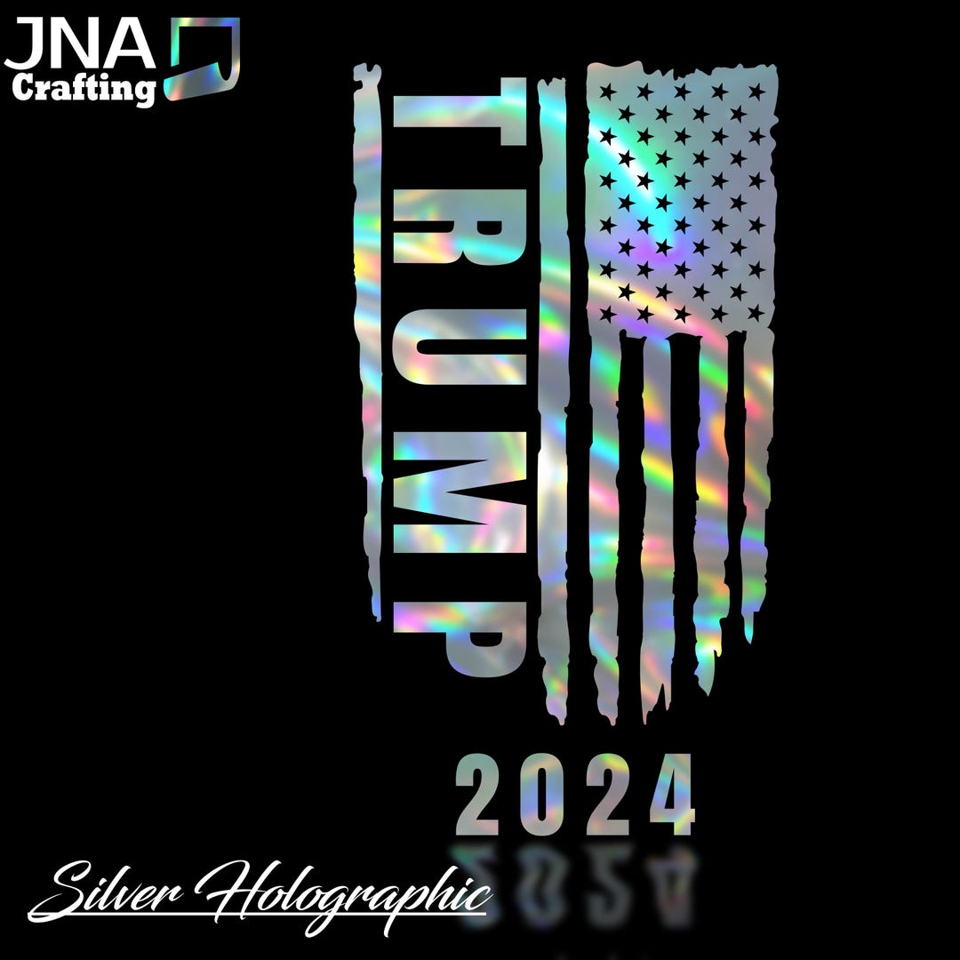 TRUMP Flag Support Decal Car, Truck, Windshield, Laptop, Vinyl ...