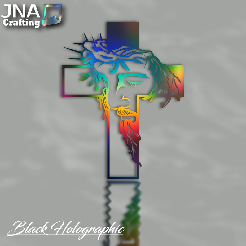 Jesus Cross Decal LARGE SIZES Car/truck/windshield/laptop/vinyl ...