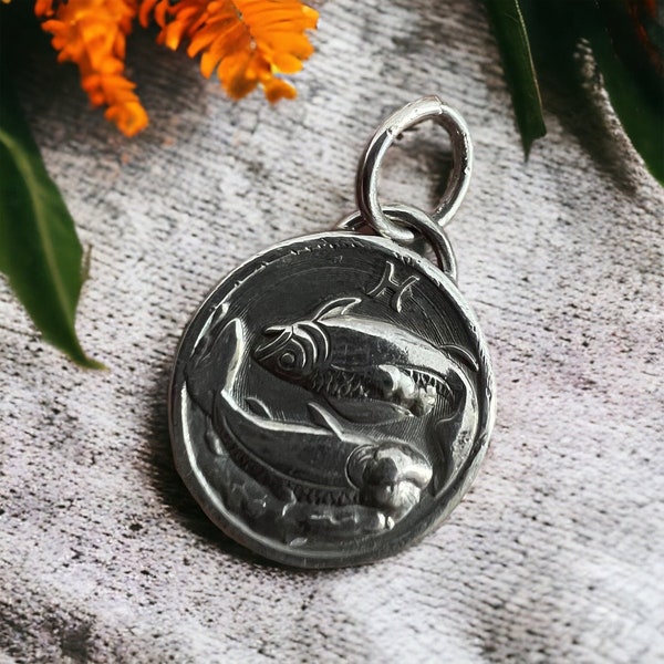 Pisces Pendant - Argentium (935) Silver w/jump ring included