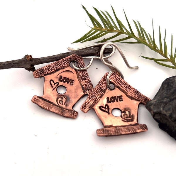 Birdhouse Earrings Etsy