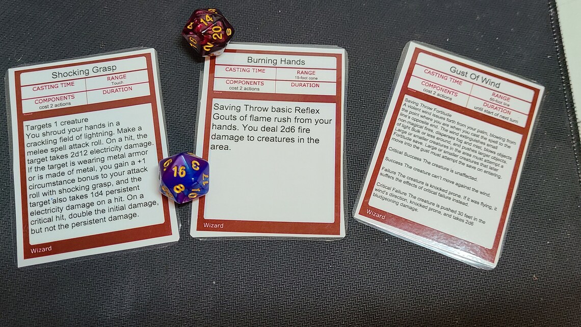 Pathfinder 2e Spell Card Pdf's Arcane Tradition - Etsy UK
