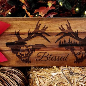 Personalized Acacia Cutting Board, Personalized Gifts, Christmas Personalized Boards