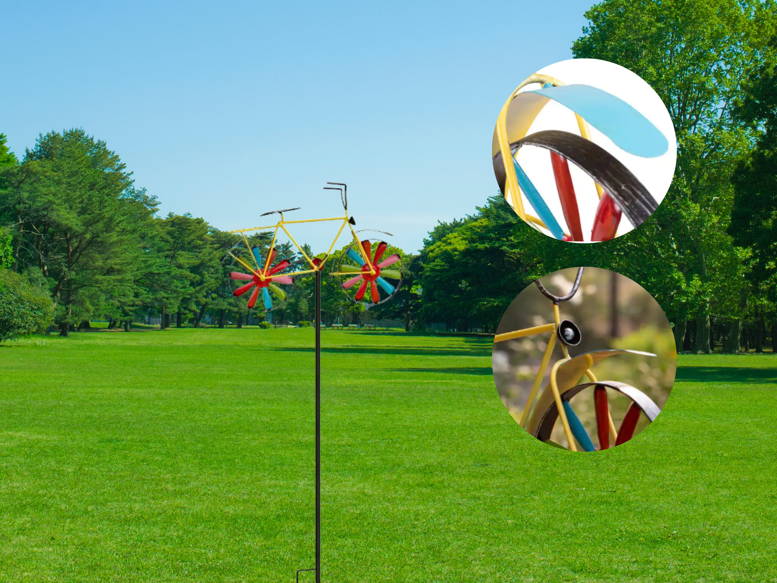 Vintage Wind Spinner Metal Yard Art Garden Sculpture for Lawn Etsy