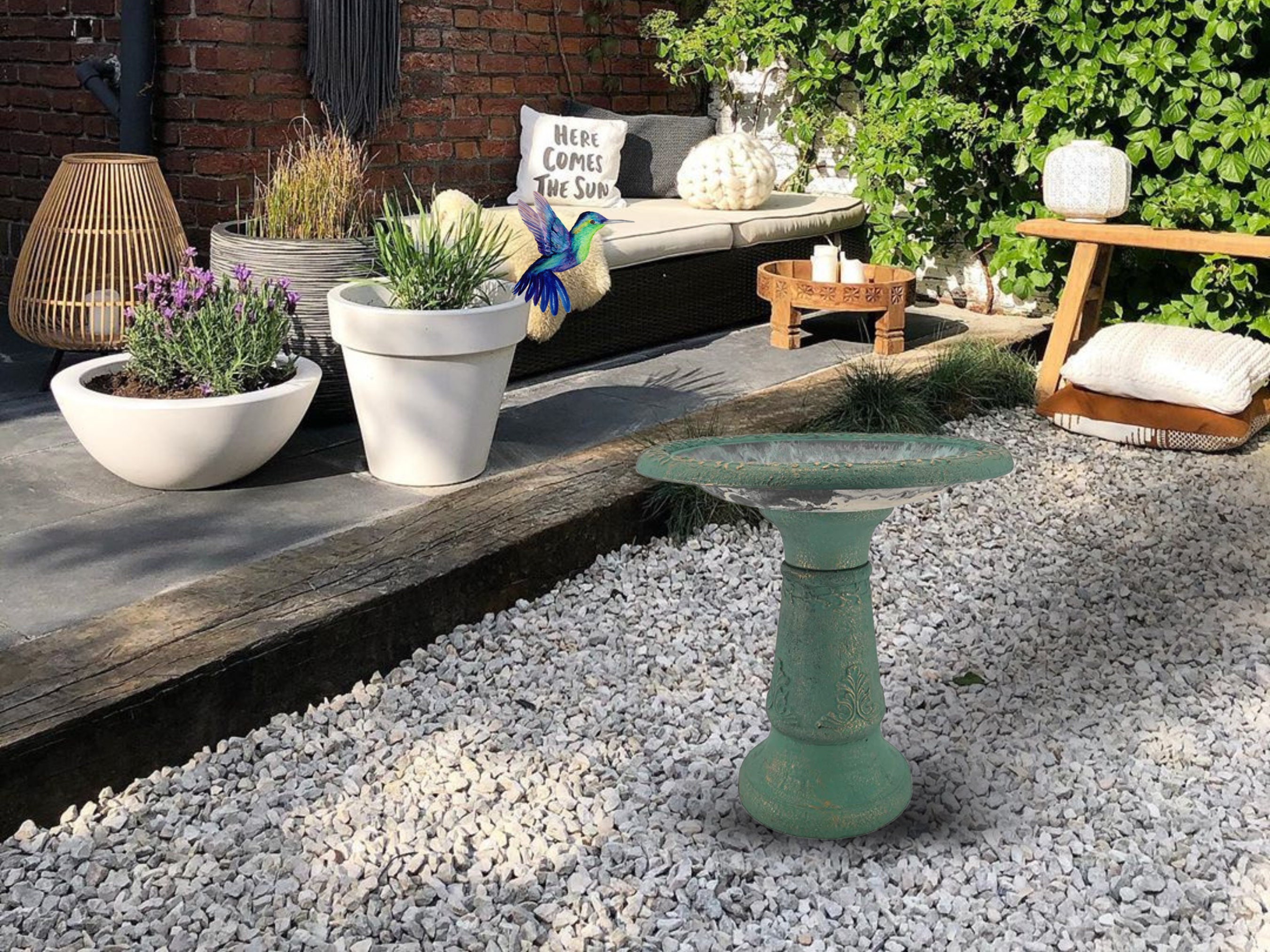 Vintage Victorian Style Bird Bath Sculpture Design Outdoor Etsy