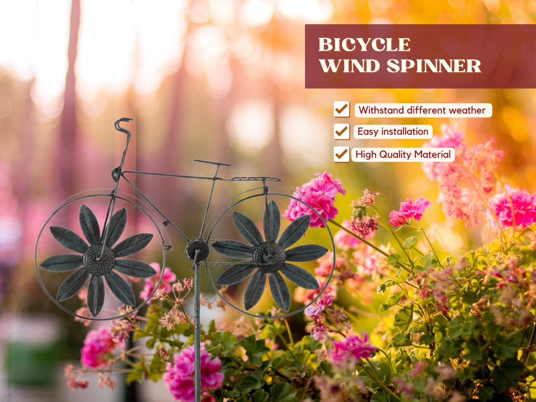 Vintage Wind Spinner Metal Yard Art Garden Sculpture for Lawn Etsy