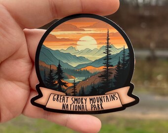 Great Smoky Mountains Tennessee sticker | Tennessee Sticker, vacation sticker, nature sticker, mountains sticker