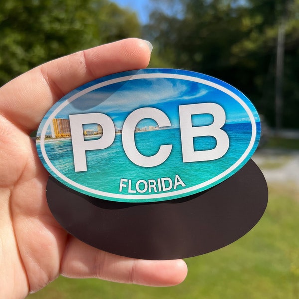 Panama City Beach florida MAGNET | beach magnet, PCB, vacation souvenir, Florida magnet, fridge magnet, gulf coast