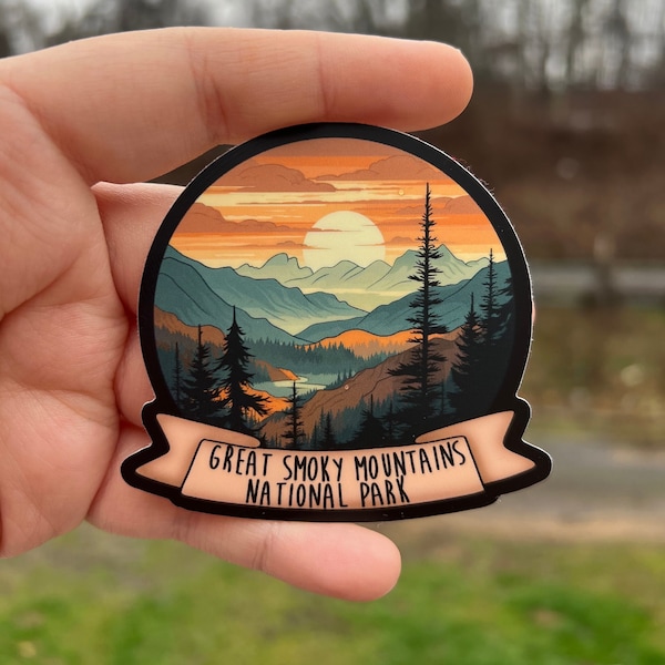 Sticker Great Smoky Mountains Tennessee | Sticker Tennessee, sticker vacances, sticker nature, sticker montagnes