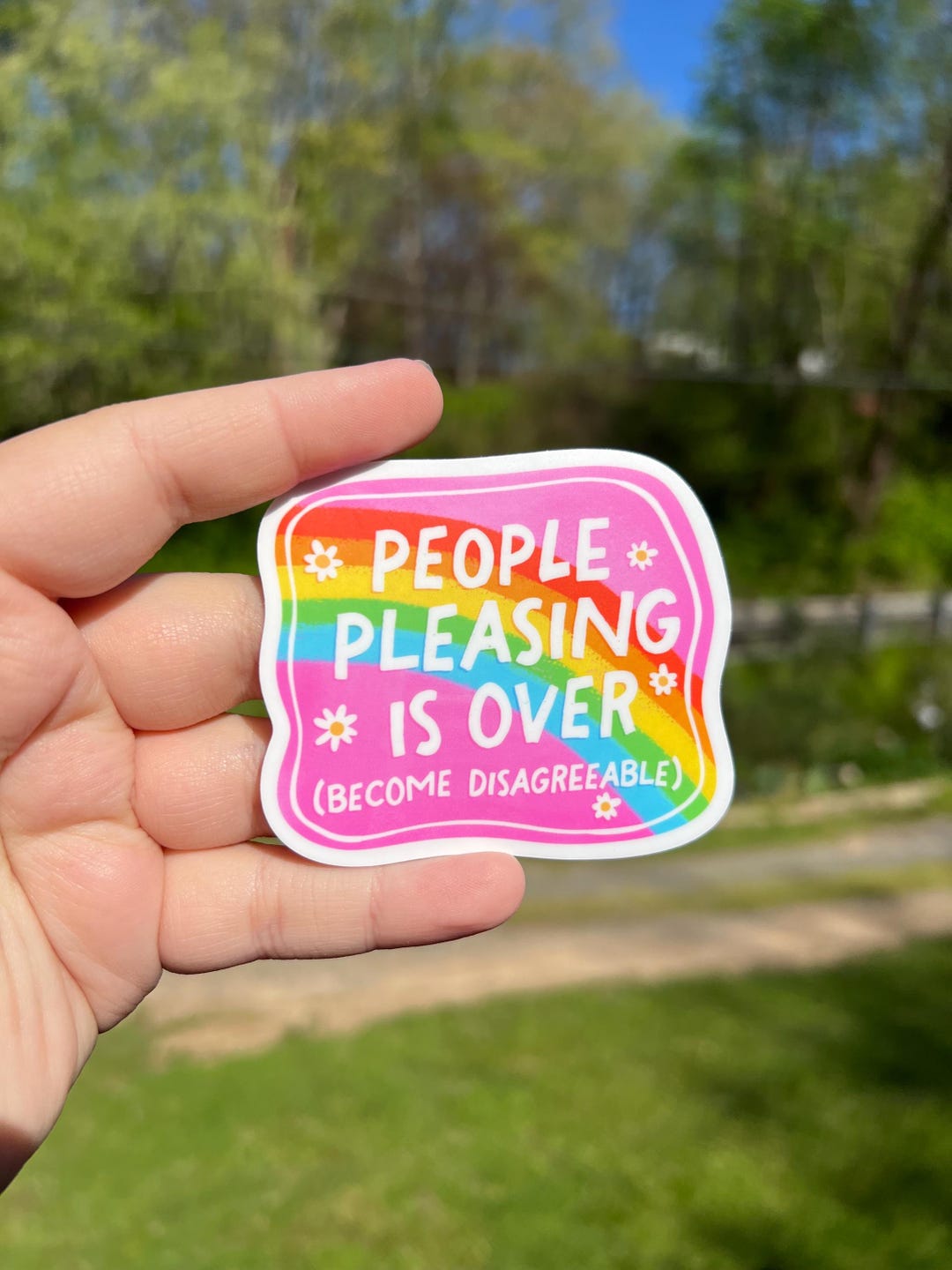 Pleasing Sticker People Pleasing is Over Sticker, Sarcastic Sticker, Mental Health ...