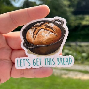 Let’s get this bread sourdough sticker, sourdough gifts, sourdough bread, sourdough sticker label, baking gifts, baking stickers