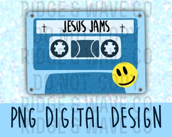 Jesus Jams PNG | Sublimation | DIGITAL FILE | Christian design, shirt design, digital download