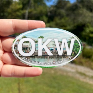 Old Key West Conch Flats sticker | water bottle sticker, laptop sticker, Florida sticker, key west Florida, old key west resort