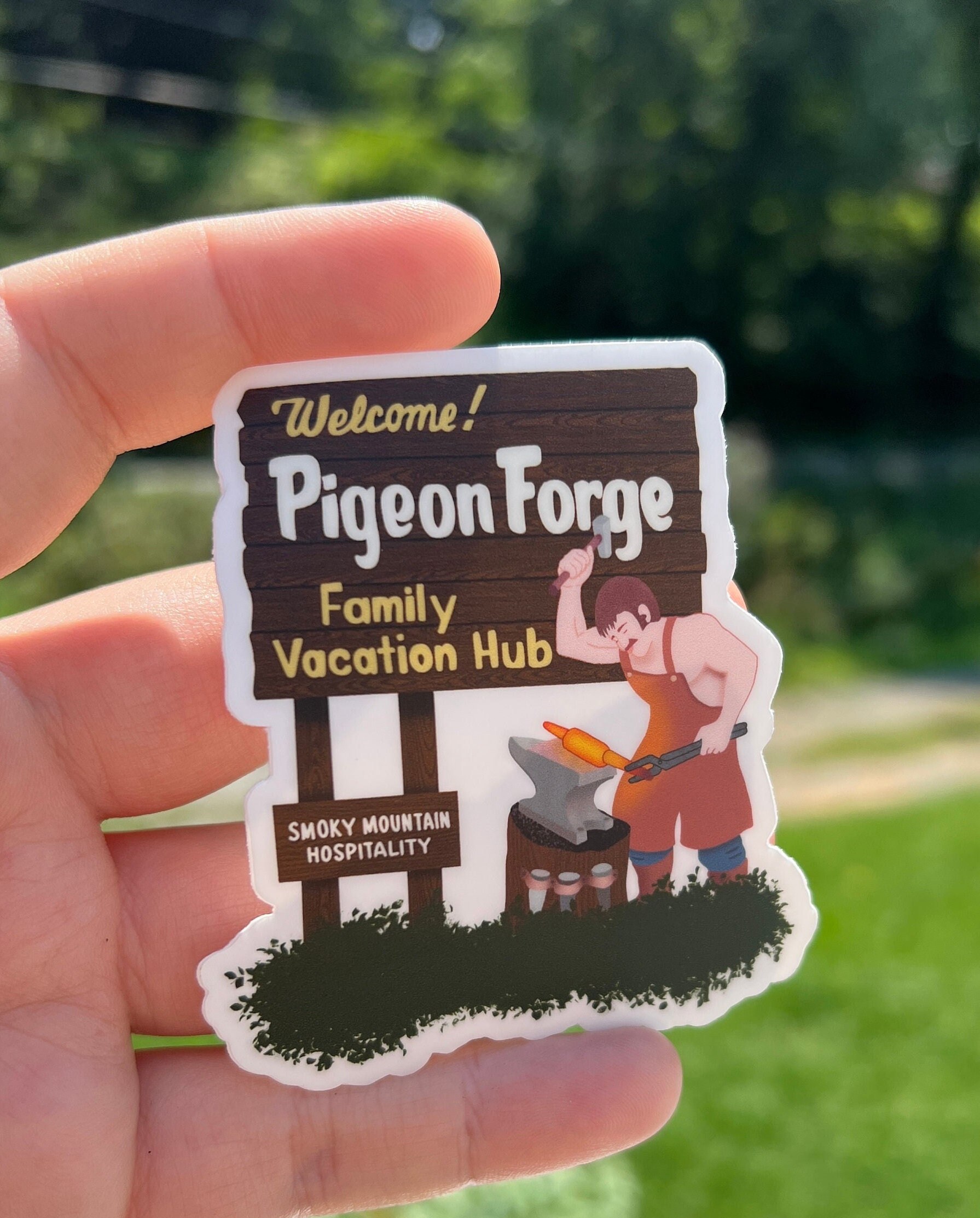 to Pigeon Tennessee Sticker Vacation Souvenir Etsy