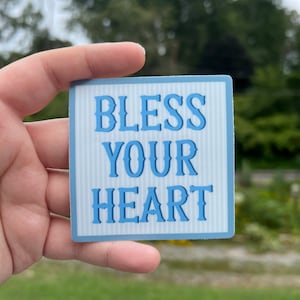 Bless your heart southern sticker, funny gift for friend, luggage stickers, Appalachian stickers, water bottle sticker, tennesse gift