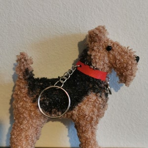 Welsh terrier plush keychain