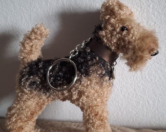 アフタヌーンティー 犬 レア ぬいぐるみ 首輪付き エアデールテリア