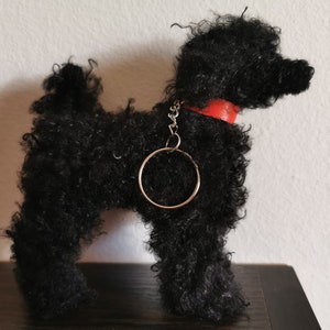 Plush Poodle Keychain