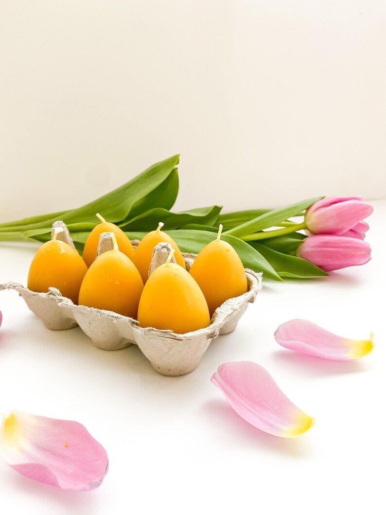 100 Pure Beeswax Easter Egg Candles Etsy