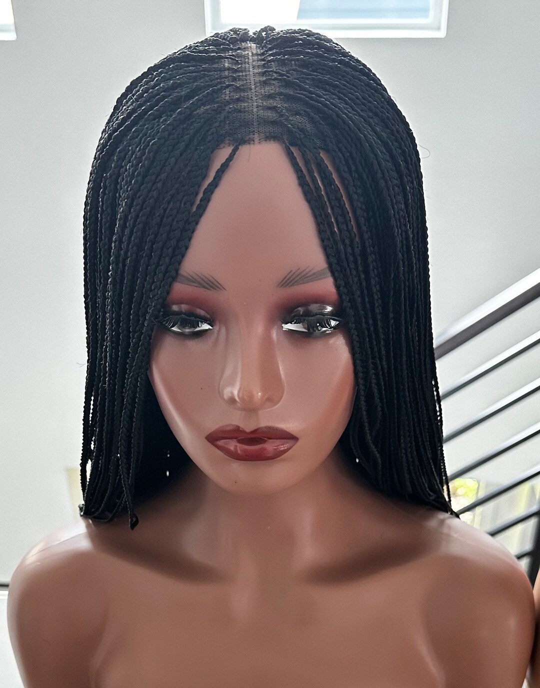 Knotless Braids Knotless Braided Wig Braided Wigs Ready to Etsy