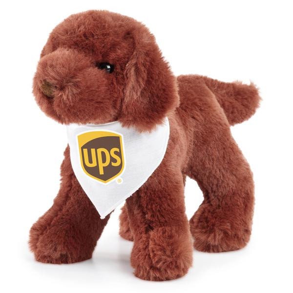 UPS Dog Pupply Chocolate Lab Labrador Retriever Plush Kids Toy Collectible Gift Driver United Parcel Service Stuffed Animal