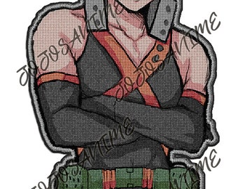 Anime Embroidery Effect Design For DTF or Sublimation PNG