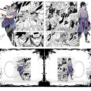 Anime Manga Strip 11oz Mug Template for Sublimation