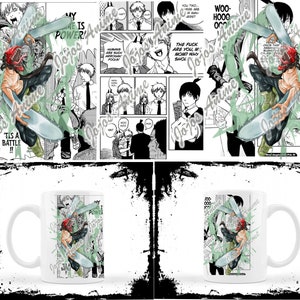 Anime PNG 11oz Mug Template for Sublimation or Other