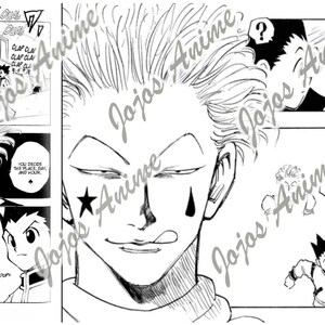 Pu&ograve; includere: Un pannello manga in bianco e nero con un personaggio con i capelli neri a punta e una camicia verde. Il personaggio &egrave; in piedi con le braccia distese. Il testo nel pannello dice "Go to the room."