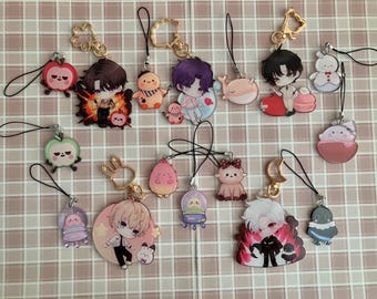 Love and Deepspace Full Bleed Version Keychains (Characters and Mascot Phone Charms) / 恋と深空携帯ストラップ
