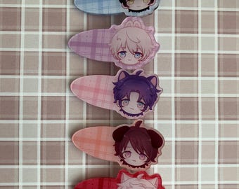 Love and Deepspace Acrylic Hair Clips - See Description About the “Angry” Shadow