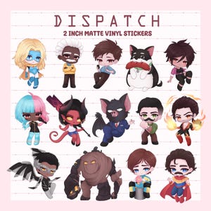 Dispatch Sticker Pack - 2 Inch Matte Vinyl Stickers