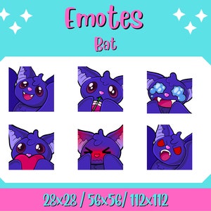 Cute Bat Emotes Twitch
