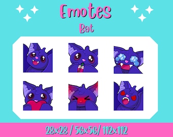Cute Bat Emotes Twitch