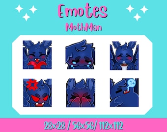 Cute Mothman Emotes Cryptid Twitch
