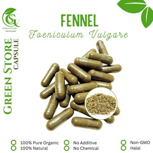 100-800 CAPSULES Foeniculum Vulgare Fennel Adas Pedas @600mg Fresh Natural Herbs spices Indonesian herb Organic WildCrafted