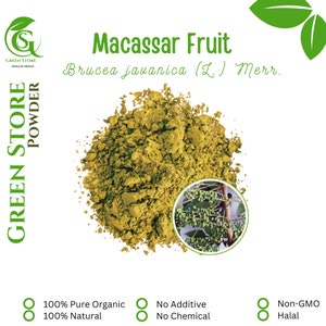50 g - 500 g Organic Pure Powder Of Brucea javanica Macassar Fruit Buah Makasar WildCrafted 100% Fresh Natural Herbs Indonesia Herbal