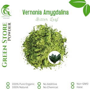 50 g - 500 g Organic Pure Powder Of Bitter Leaf / Daun Afrika / Tree Vernonia (Vernonia Amygdalina) WildCrafted 100% Fresh Natural Herbs