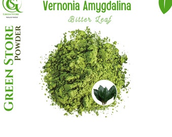 50 g - 500 g Biologisch puur poeder van bitter blad / Daun Afrika / Boom Vernonia (Vernonia Amygdalina) WildCrafted 100% verse natuurlijke kruiden