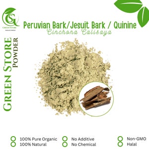 50 g - 500 g Organic Pure Powder Of Peruvian Bark Quinine Jesuit Bark Cinchona Calisaya WildCrafted 100% Fresh Natural Herbs