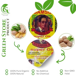 100% Original Zingiberis Rhizoma & Nutmeg Extract Oil 5ml per Bottle Herbs and Natural