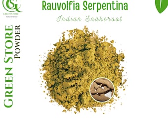 50 g - 500 g Organic Pure Powder Of Indian Snakeroot Serpentine Wood / Snakeroot (Rauvolfia Serpentina) WildCrafted 100% Fresh Natural Herbs