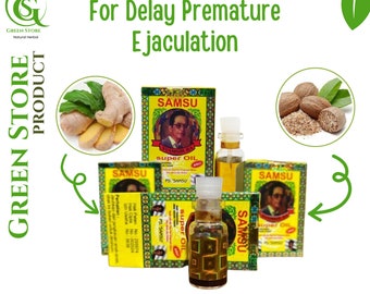 5 Boxes -12 Boxes of Samsu Super Delay Oil 5ml With Zingiber Rhizoma  & Nutmeg Natural Herbs 100% Original Non Gmo Free Shipping